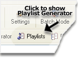 Use Playlist Generator to create M3U playlist